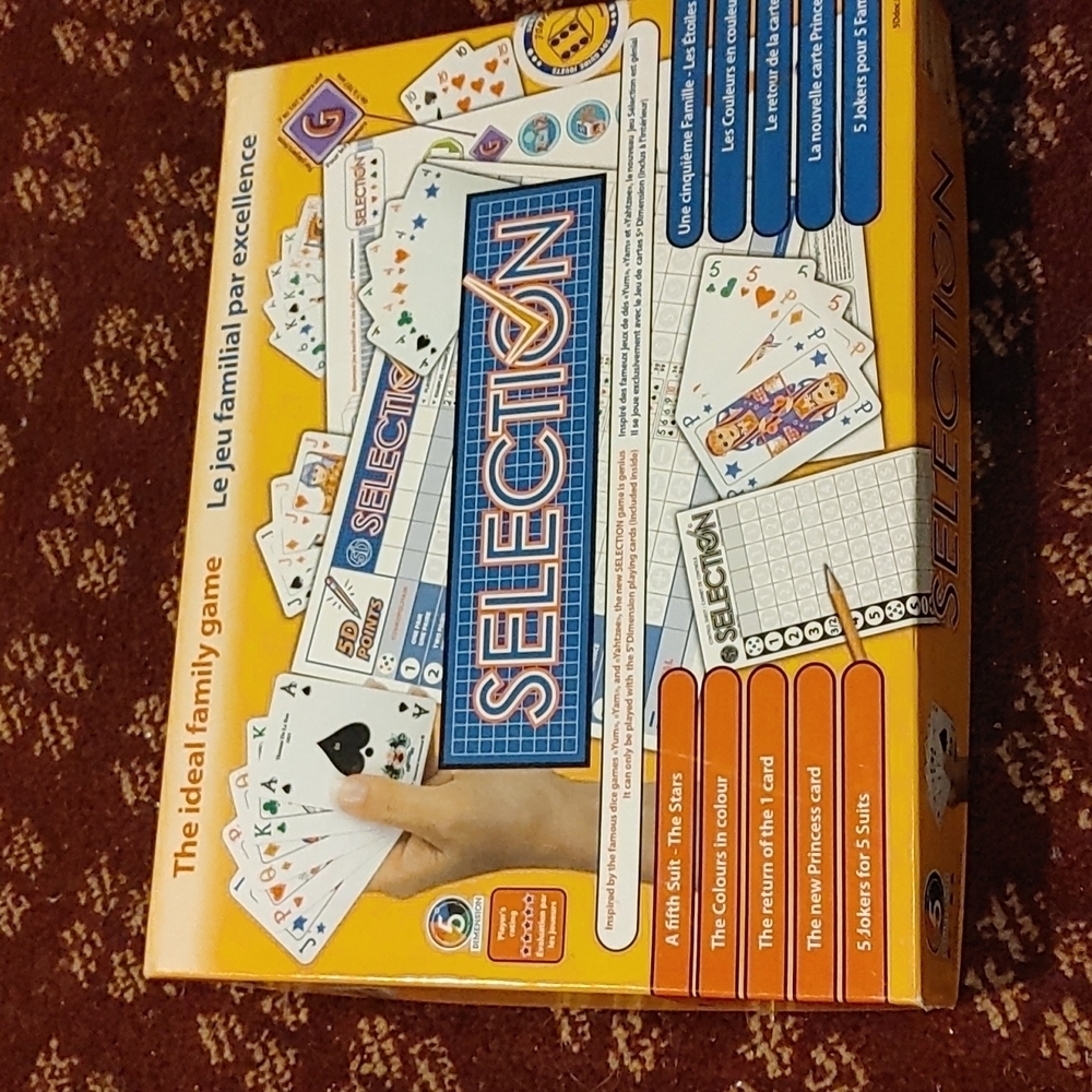 Selection board Game Bilingual, English and French‎